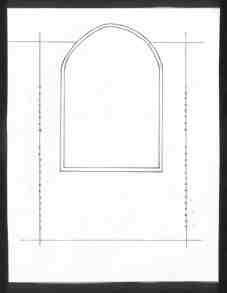Page layout with pin-prick holes